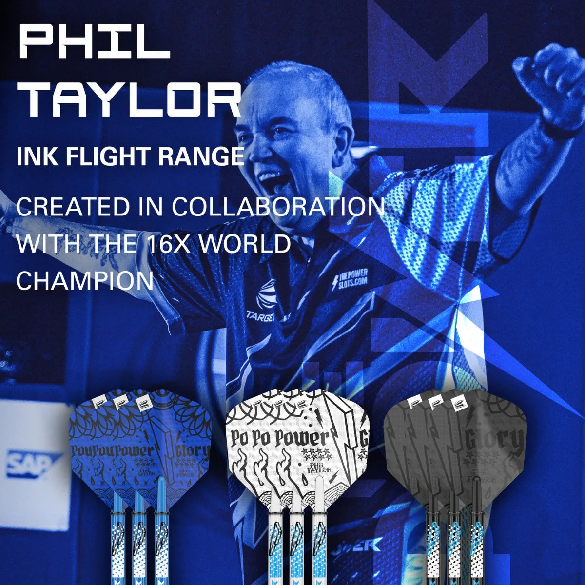 Target Darts Phil Taylor Power Ink Flight and Shaft Kit