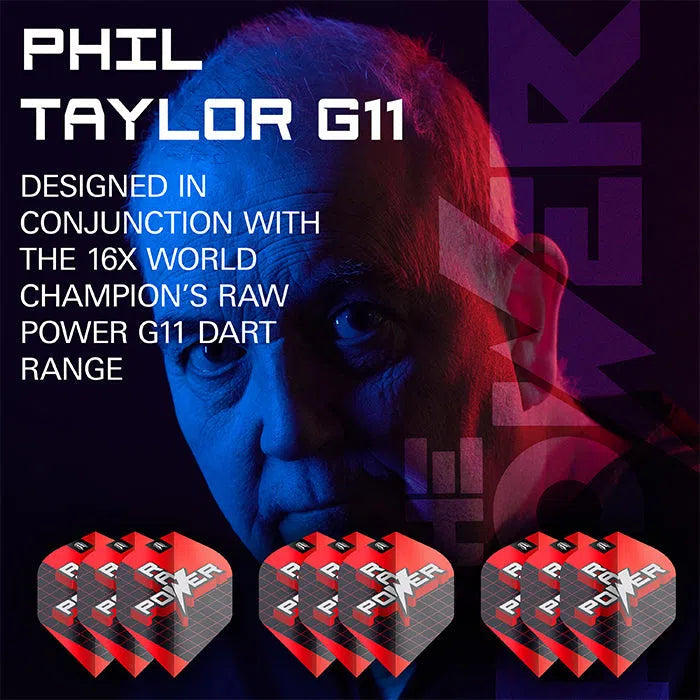 Target Darts Phil Taylor Raw Power G11 Pro Ultra No2 Dart Flights x3 Sets