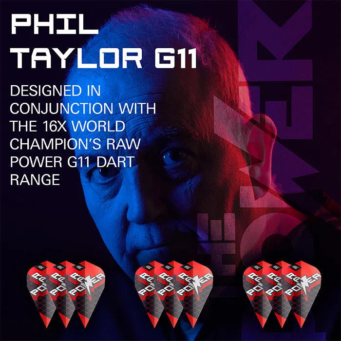 Target Darts Phil Taylor Raw Power G11 Pro Ultra Vapor Dart Flights x3 Sets