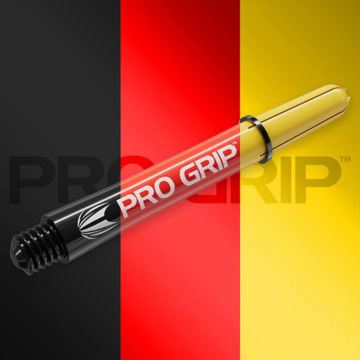 Target Darts Pro Grip Shafts Set  Black, Red and Yellow x3 Sets
