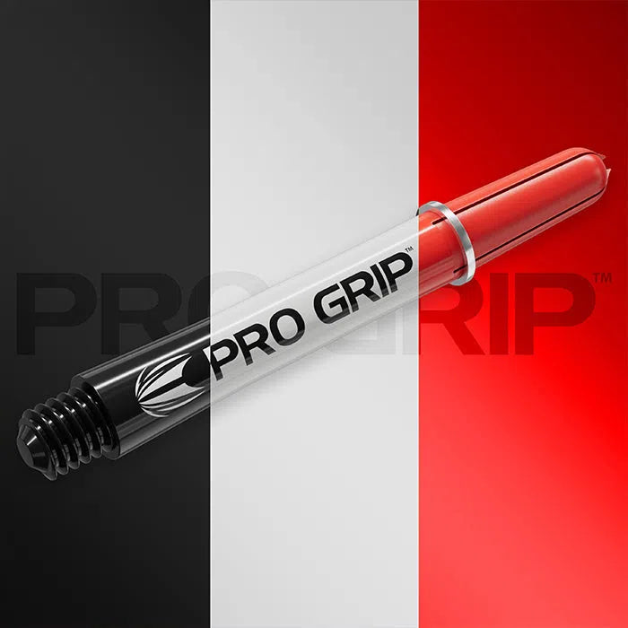 Target Darts Pro Grip Shafts Set  Black, White and Red x3 Sets
