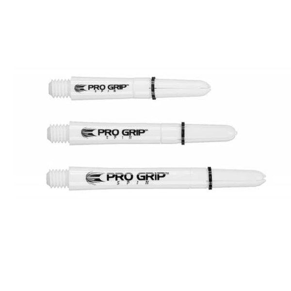 Target Darts Pro Grip Spin Dart Shafts - White-1-White-Short-Premier Darts