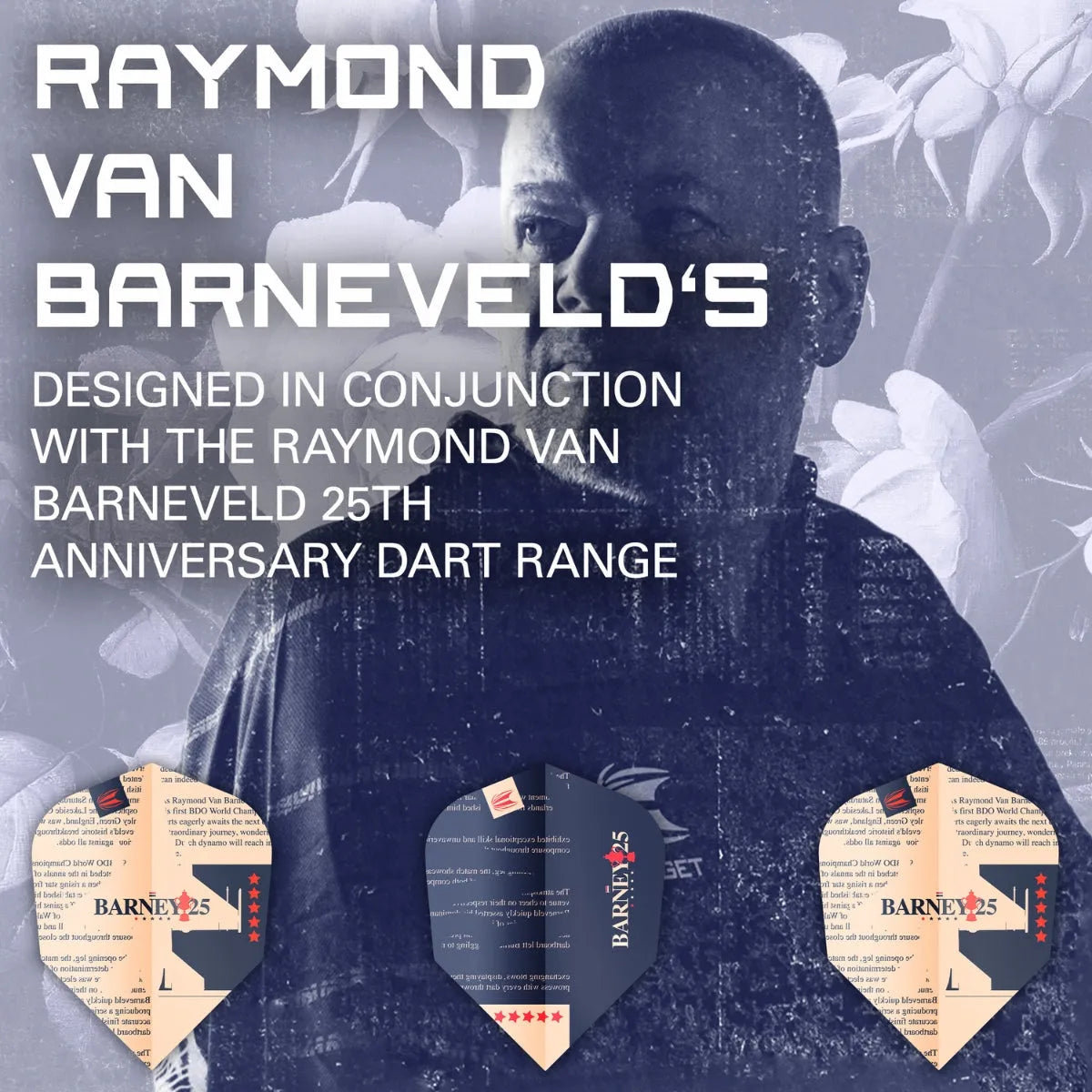 Target Darts Raymond Van Barneveld 25 No6 Flights x3 Sets
