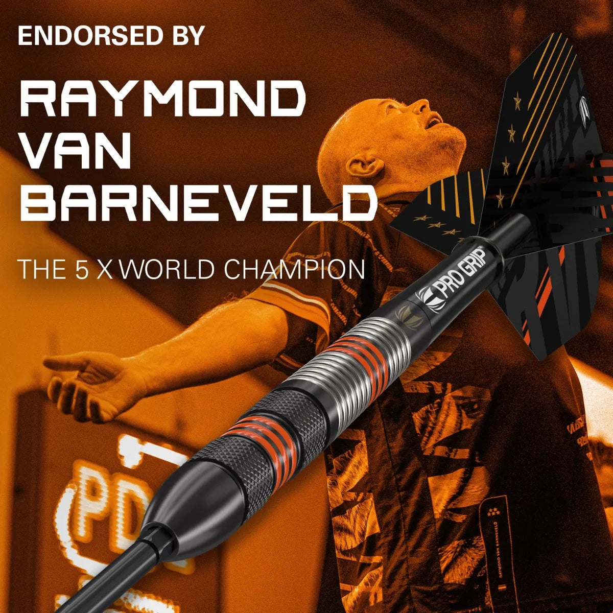 Target Darts Raymond Van Barneveld Black SP 80% Tungsten Steel Tip Darts