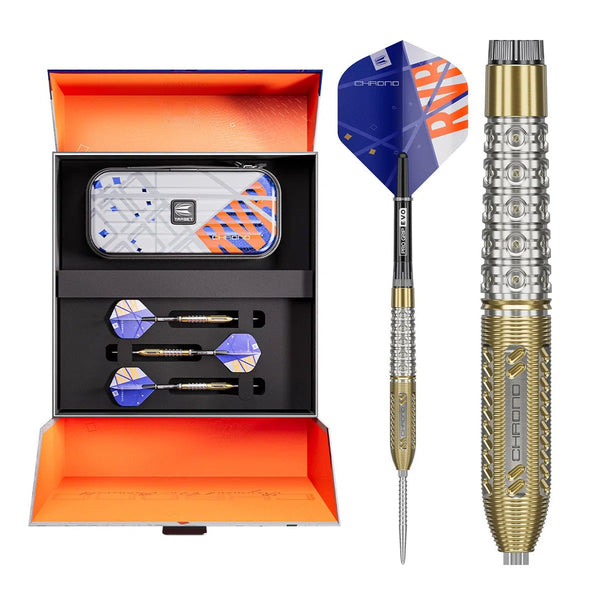 Target Darts Raymond Van Barneveld Chrono 95% Tungsten Steel Tip Darts-1-21 GRAM-Premier Darts