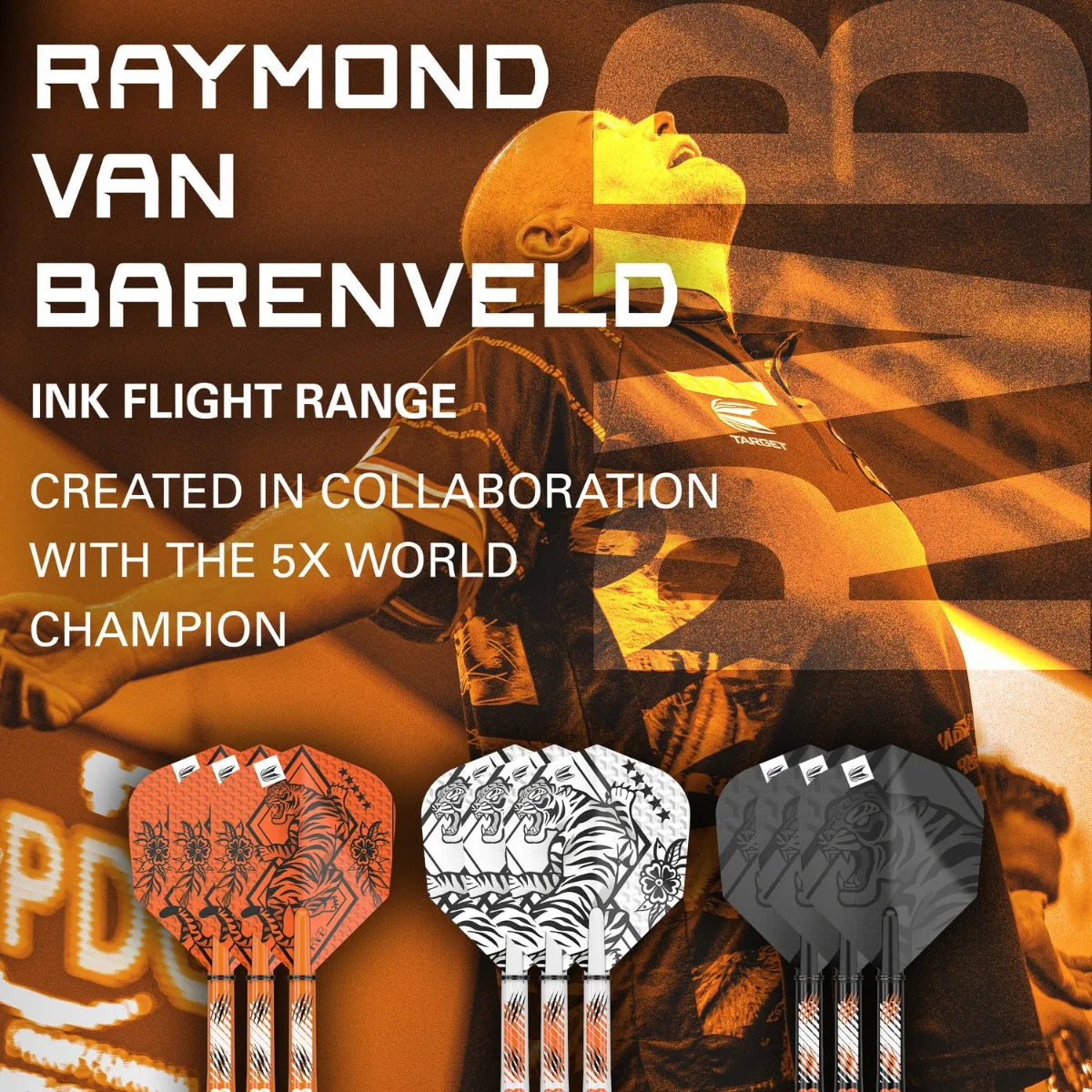 Target Darts Raymond Van Barneveld Ink Flight and Shaft Kit