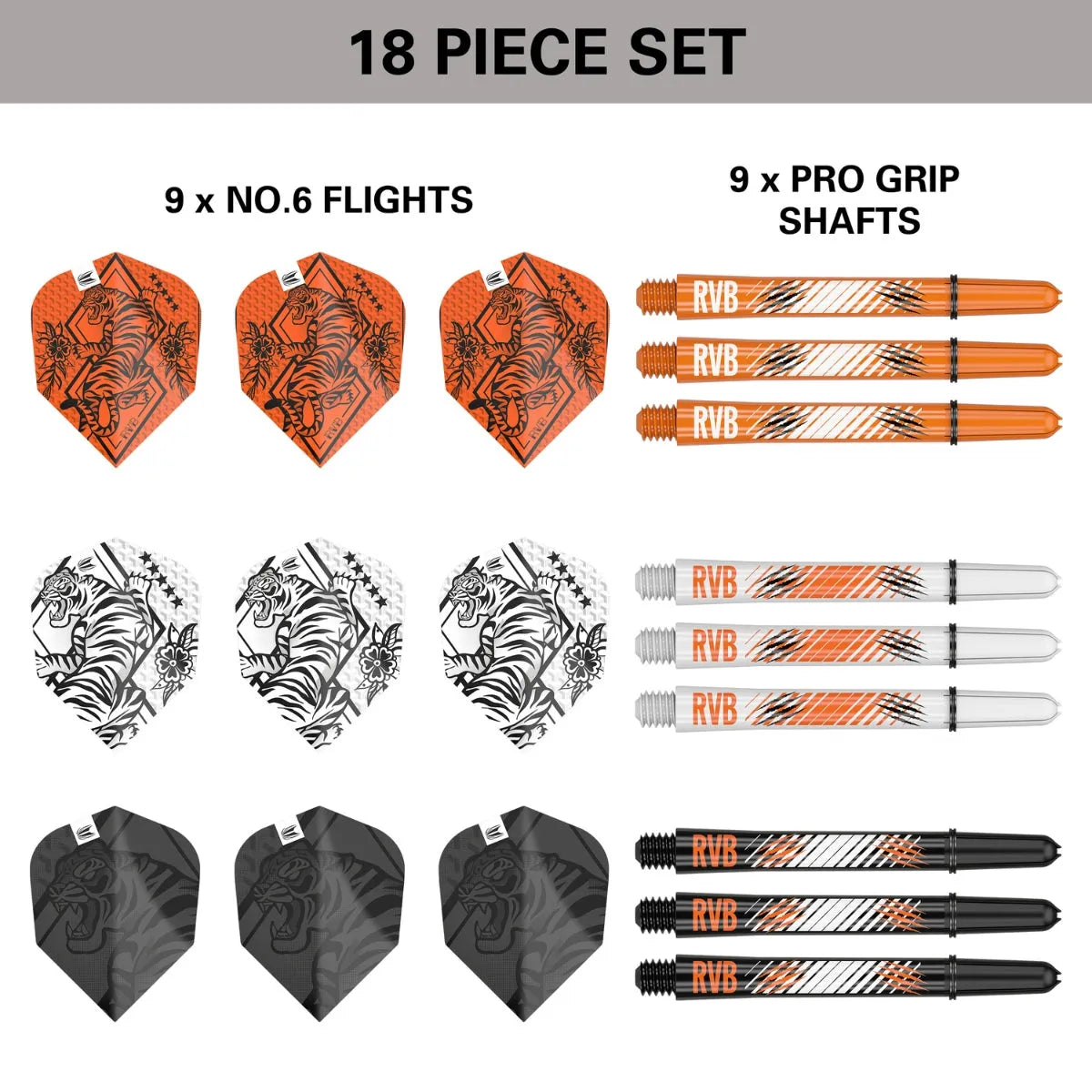 Target Darts Raymond Van Barneveld Ink Flight and Shaft Kit