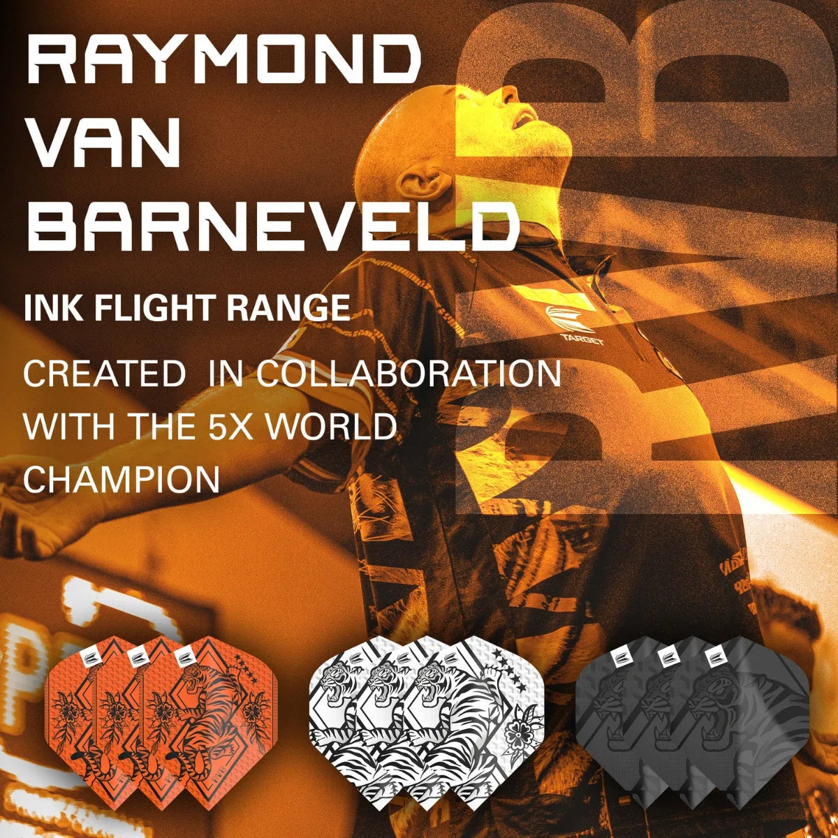 Target Darts Raymond Van Barneveld Ink No2 Flights x3 Sets