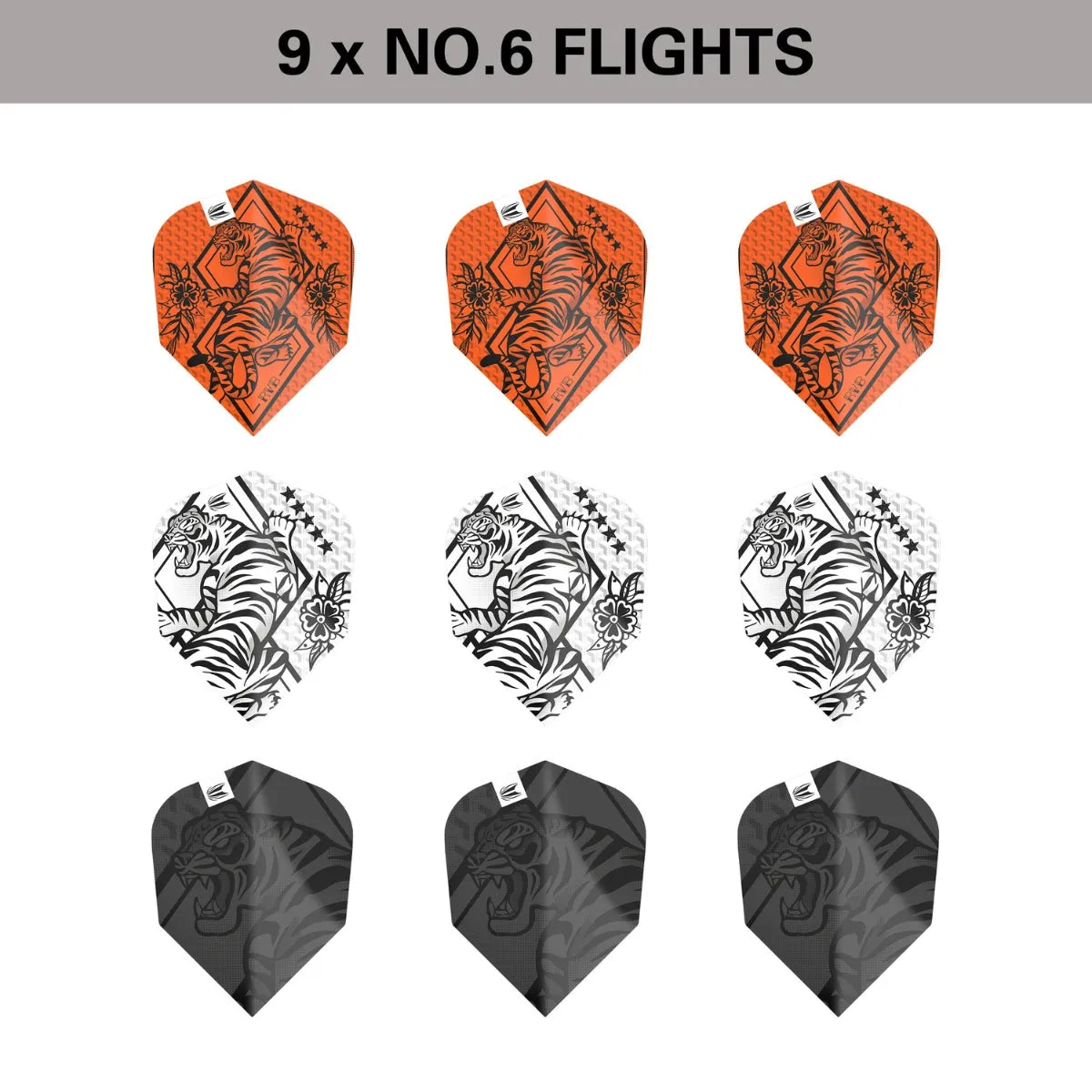 Target Darts Raymond Van Barneveld Ink No6 Flights x3 Sets