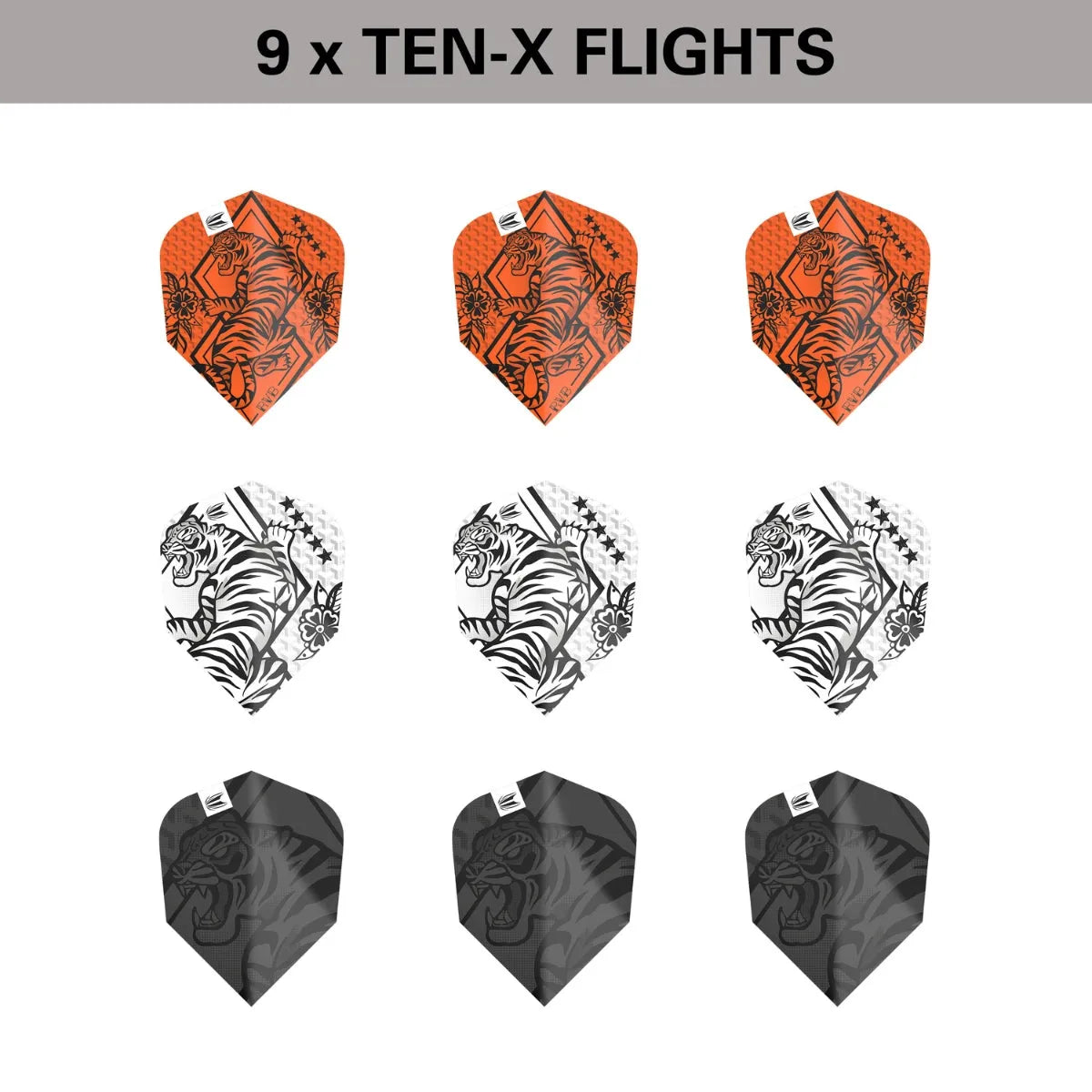 Target Darts Raymond Van Barneveld Ink TENX Flights x3 Sets