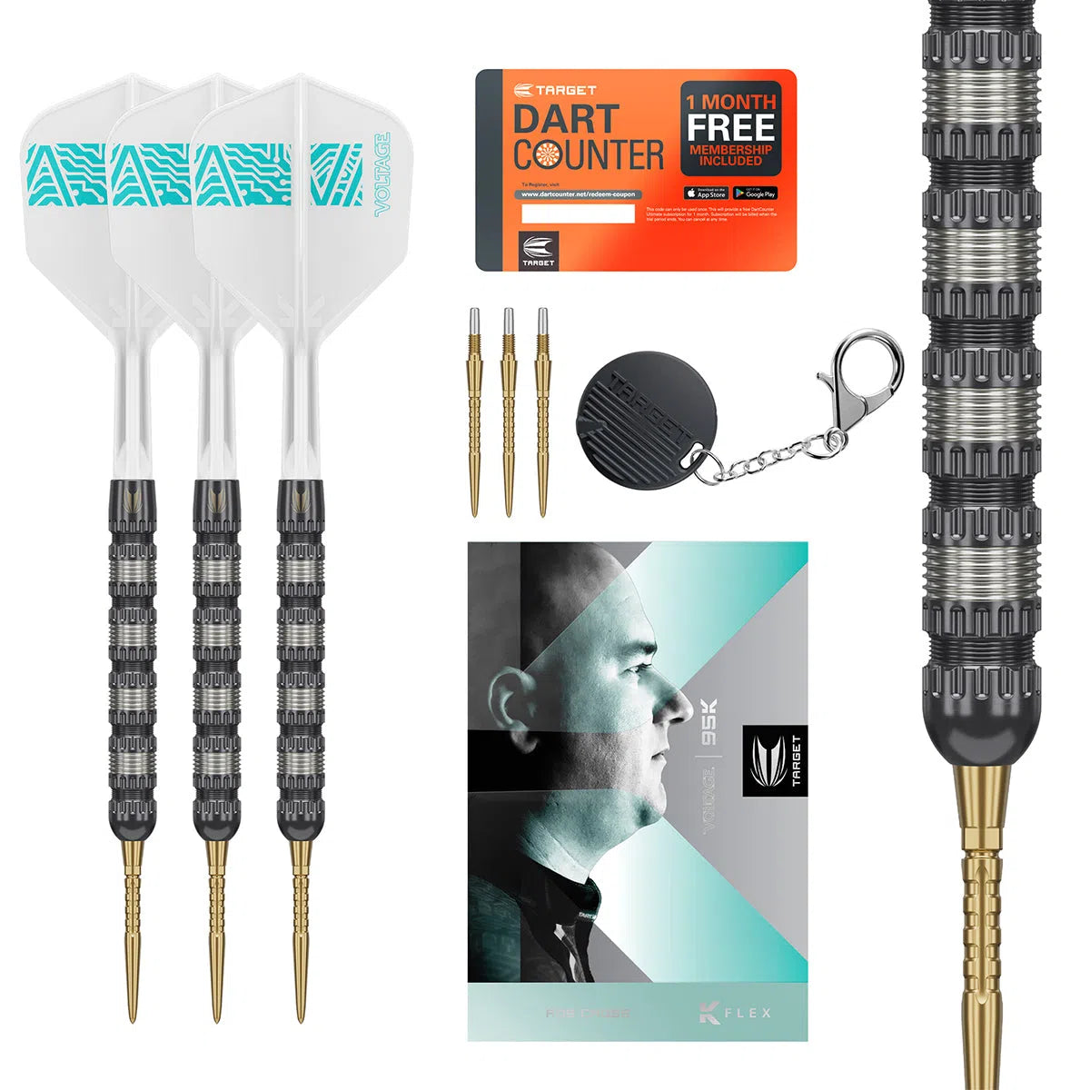 Target Darts Rob Cross 95K 95% Tungsten Steel Tip Darts