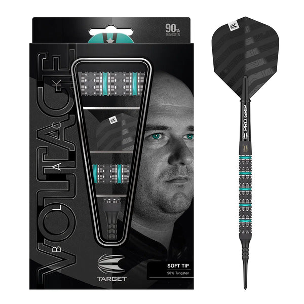 Target Darts Rob Cross Black Edition 90% Tungsten Soft Tip Darts-1-18 GRAM-Premier Darts