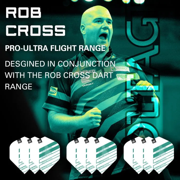 Target Darts Rob Cross Pro Ultra No2 Flights X 3  White