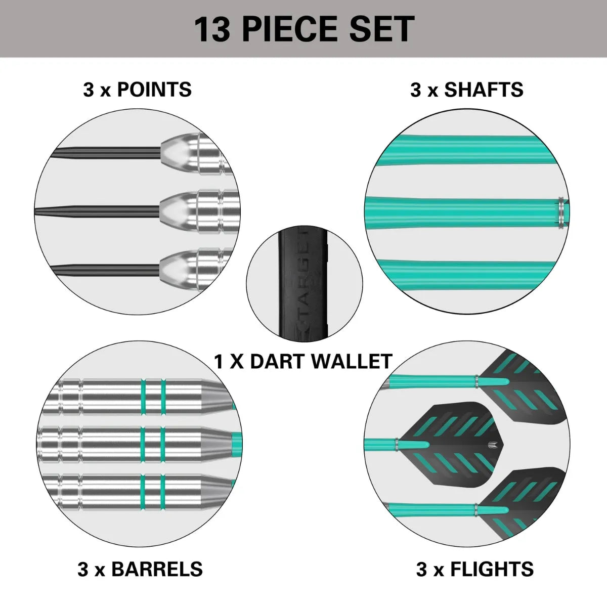 Target Darts Rob Cross Silver Voltage Brass Steel Tip Darts