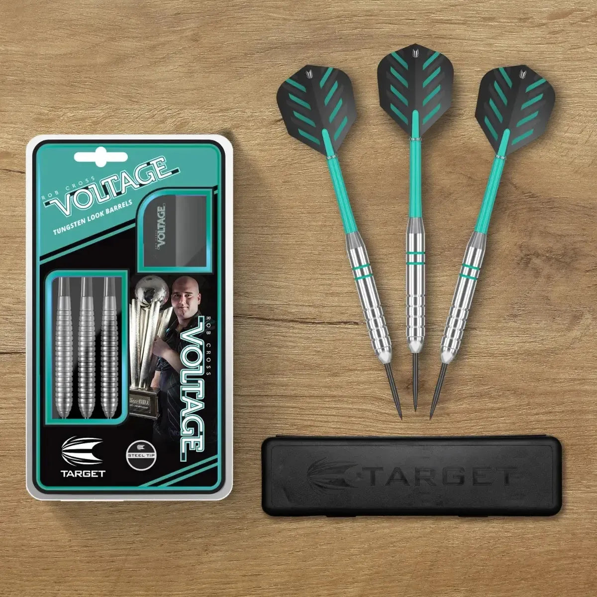 Target Darts Rob Cross Silver Voltage Brass Steel Tip Darts-8-24 GRAM-Premier Darts