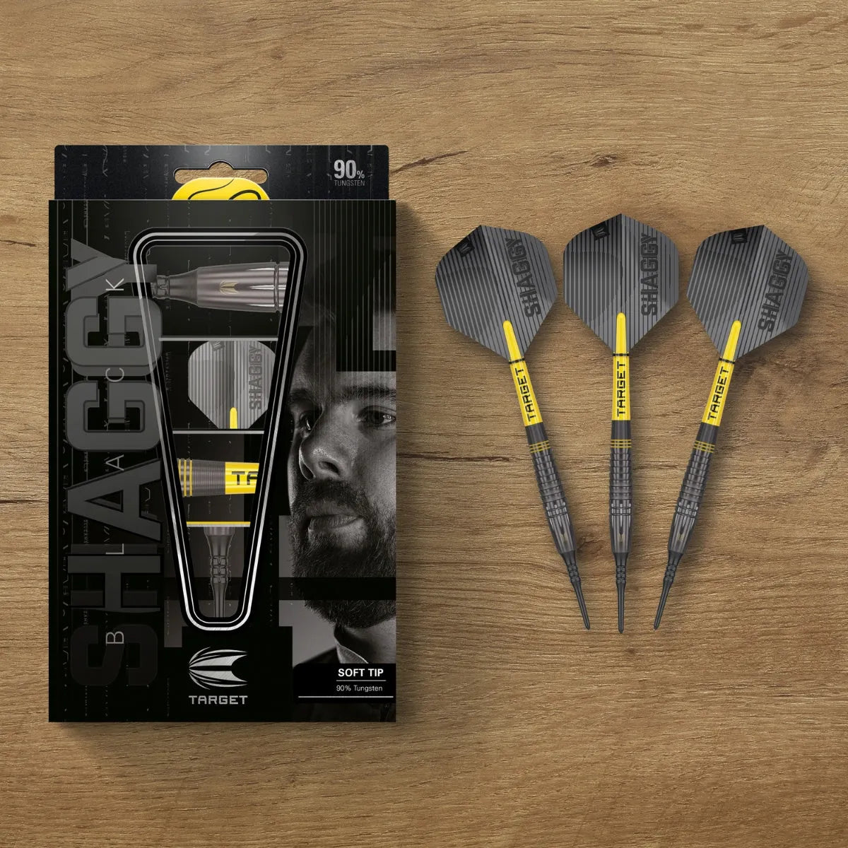 Target Darts Scott Williams Black 90% Tungsten Soft Tip Darts
