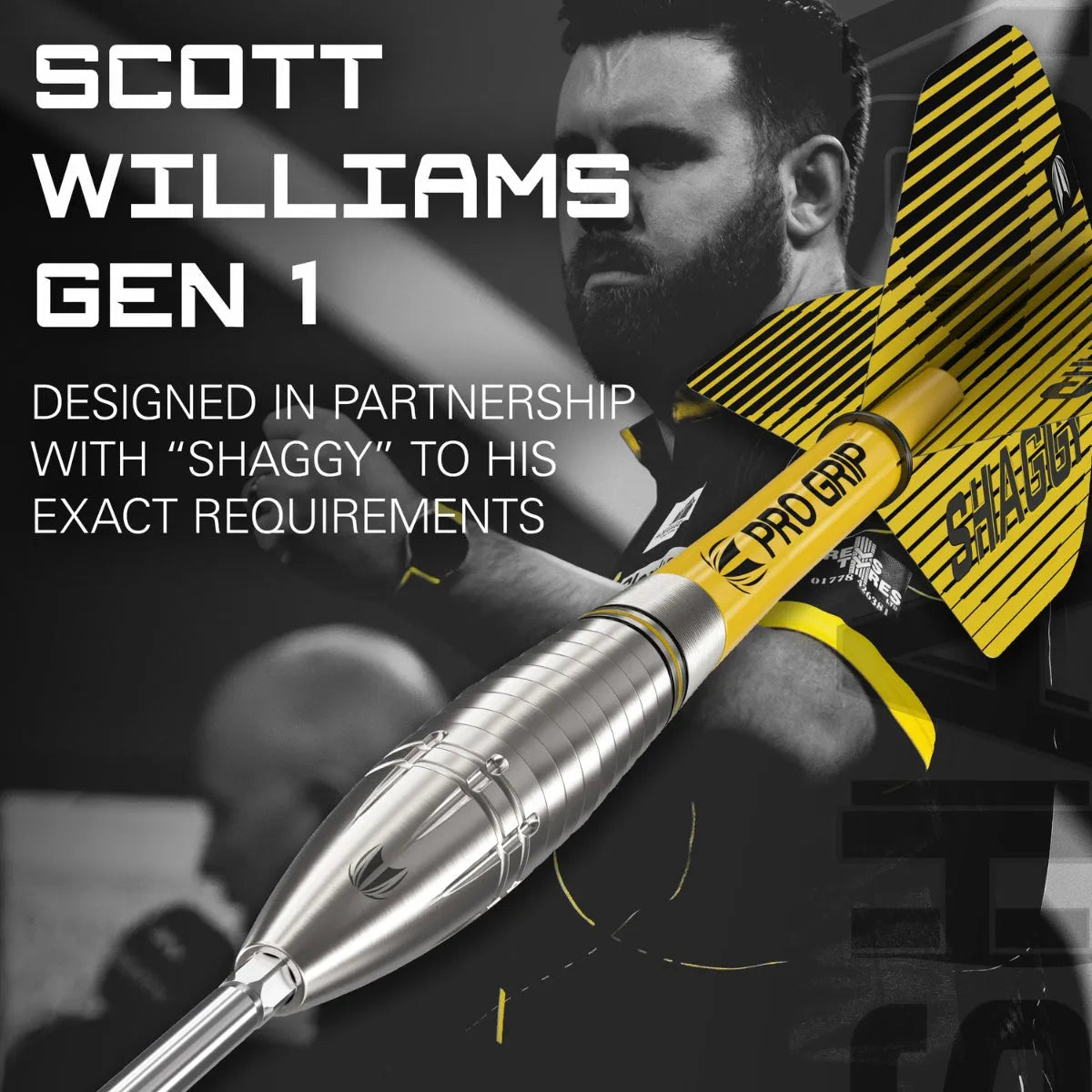 Target Darts Scott Williams Gen 1 SP 90% Tungsten Steel Tip Darts