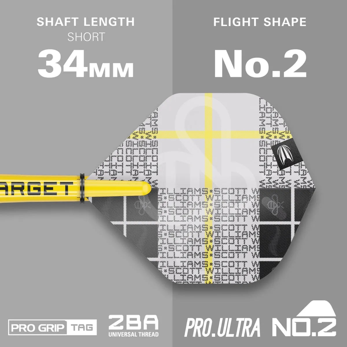 Target Darts Scott Williams Gen 2 90% Tungsten Soft Tip Darts