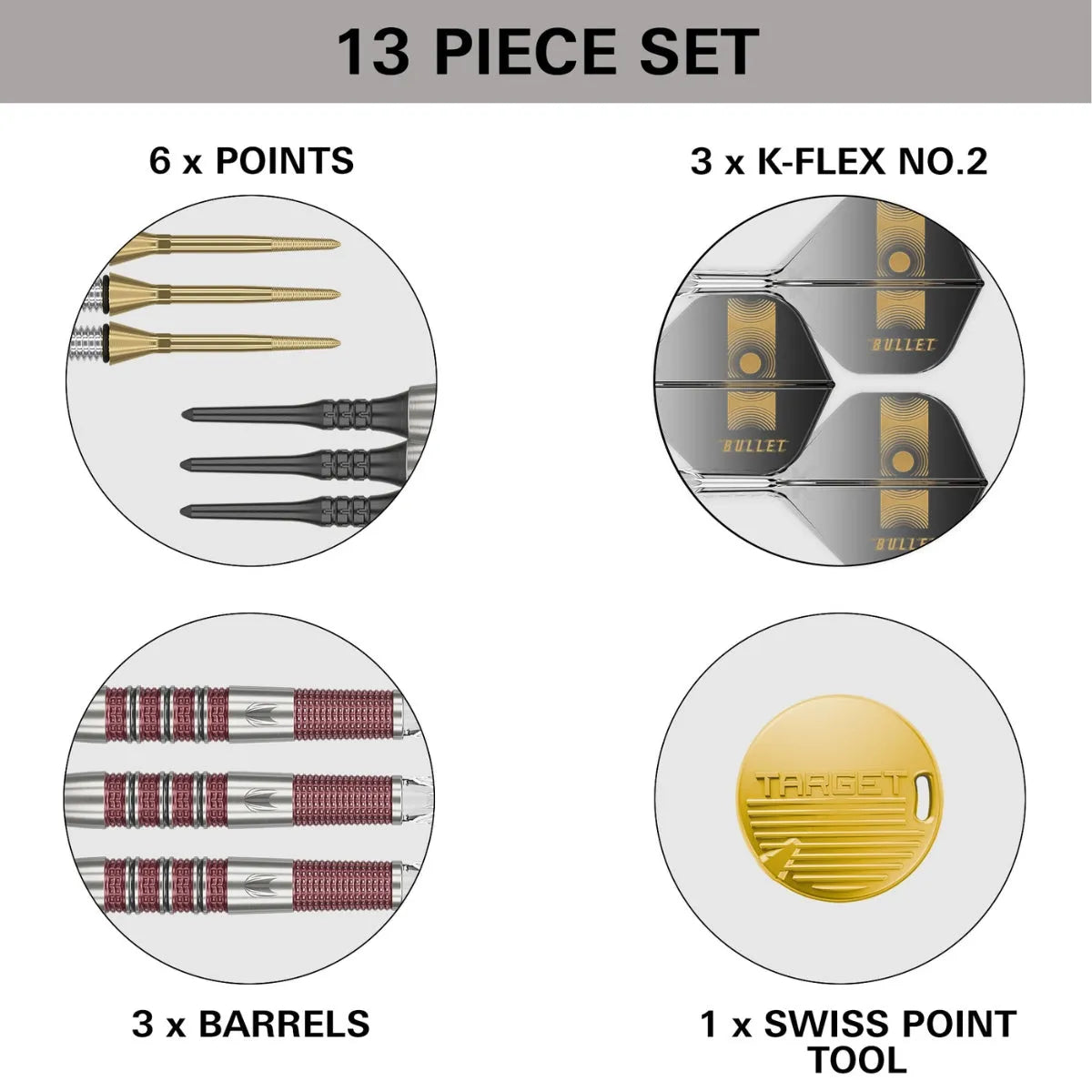 Target Darts Stephen Bunting 95K 95% Tungsten Soft Tip Darts