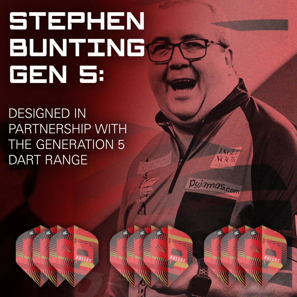 Target Darts Stephen Bunting Gen 5 No2 Flights x3 Sets