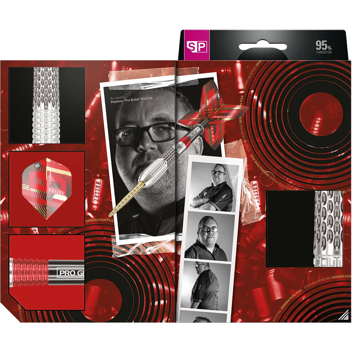 Target Darts Stephen Bunting Gen 5 SP 95% Tungsten Steel Tip Darts