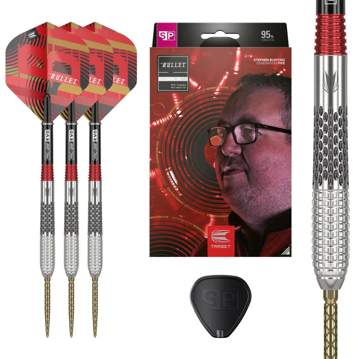 Target Darts Stephen Bunting Gen 5 SP 95% Tungsten Steel Tip Darts