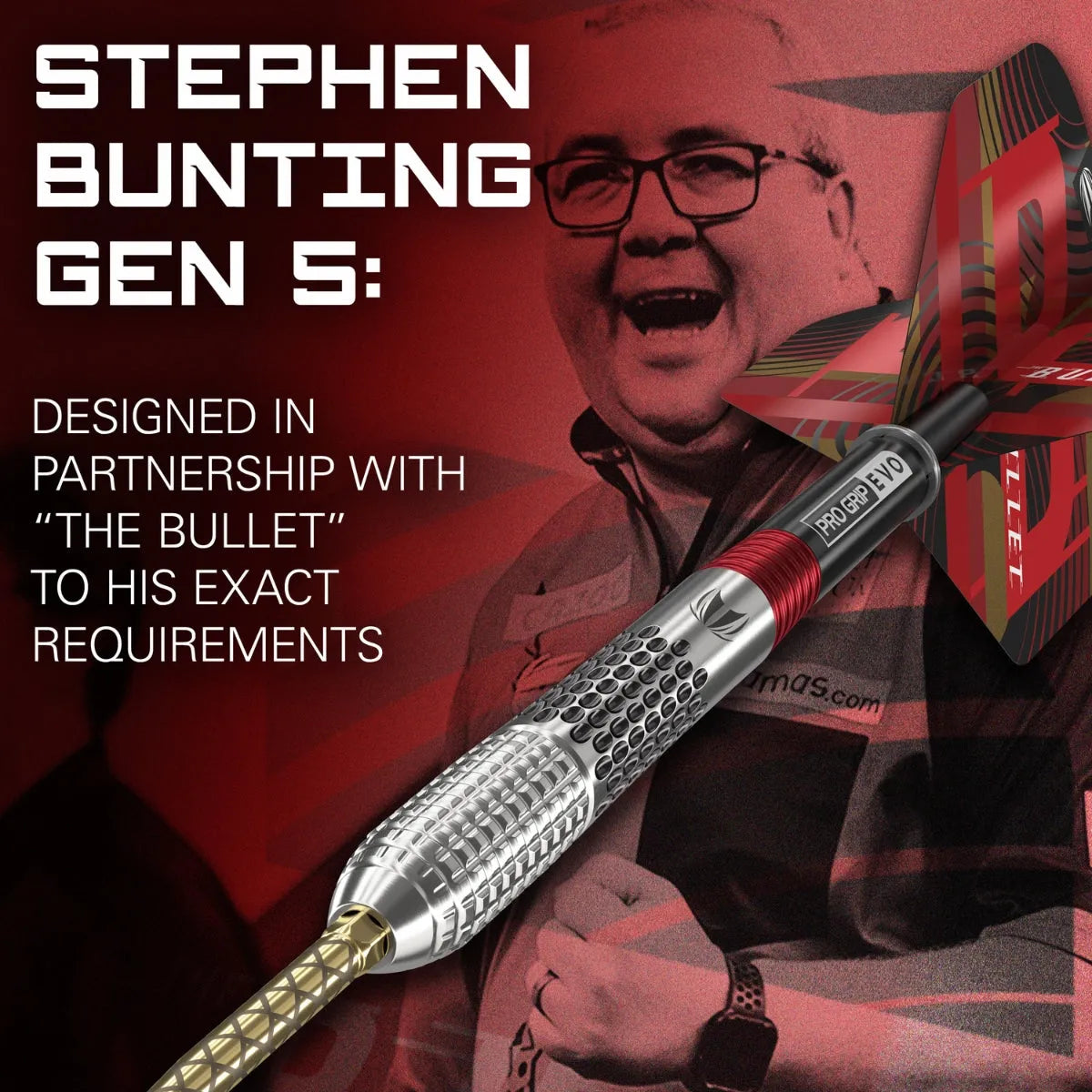 Target Darts Stephen Bunting Gen 5 SP 95% Tungsten Steel Tip Darts