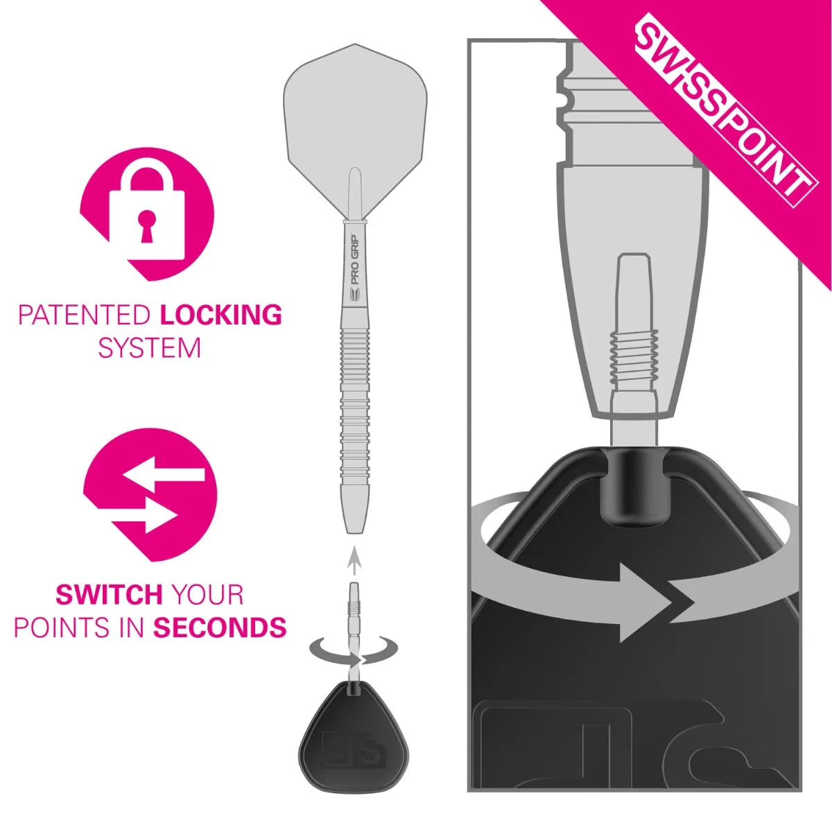 Target Darts Swiss Point GRD Dart Points