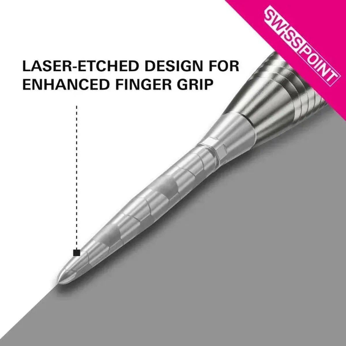 Target Darts Swiss Storm Onyx Dart Points-6-Black-26mm-Premier Darts