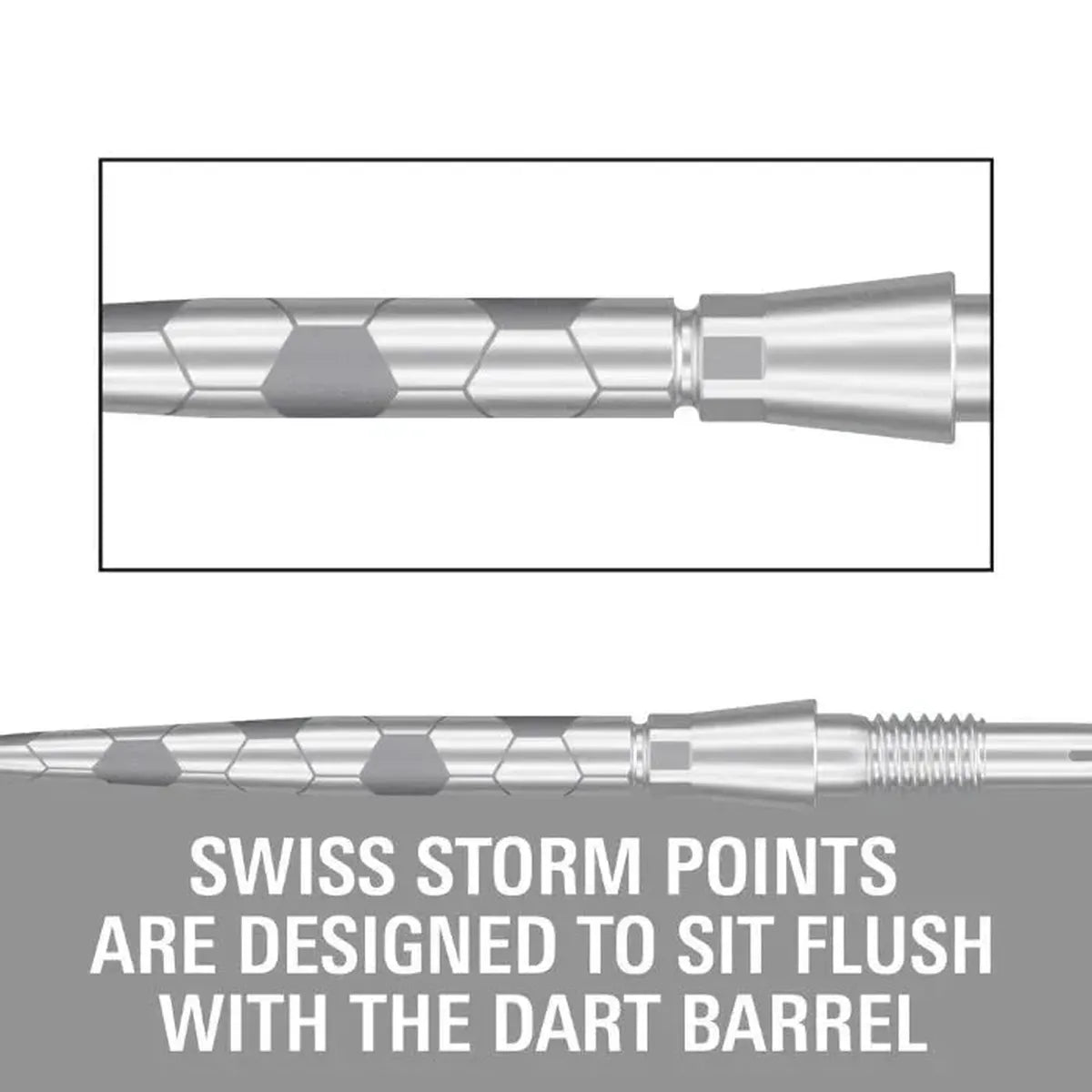 Target Darts Swiss Storm Onyx Dart Points-9-Black-26mm-Premier Darts