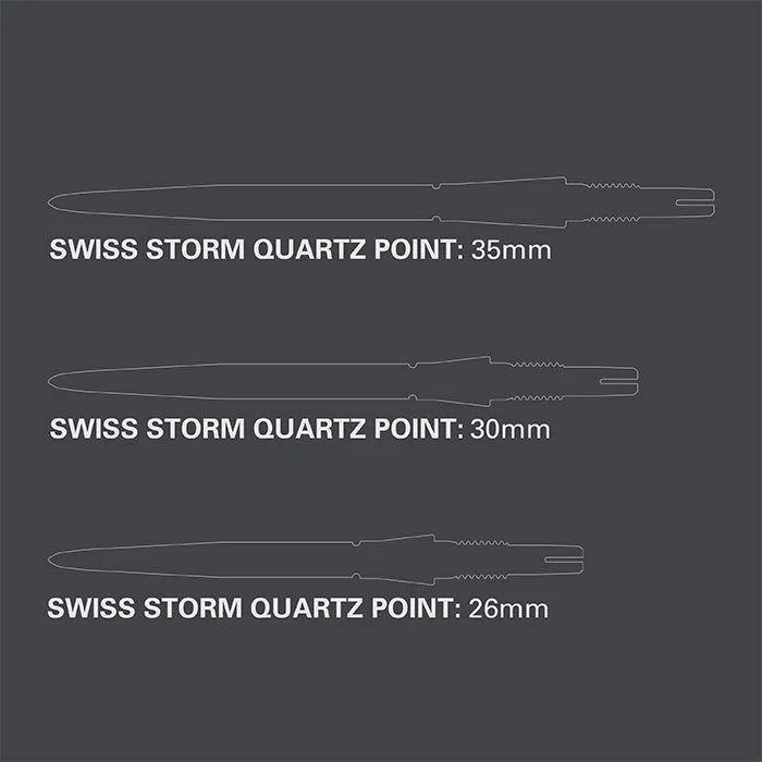 Target Darts Swiss Storm Quartz Dart Points