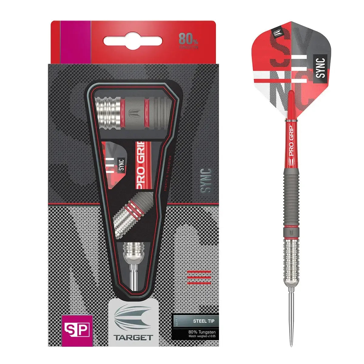 Target Darts Sync 01 80% Tungsten Steel Tip Darts-1-22 GRAM-Premier Darts