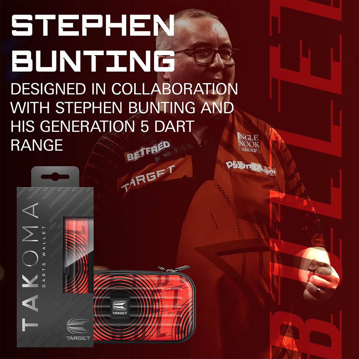 Target Darts Takoma Stephen Bunting Case