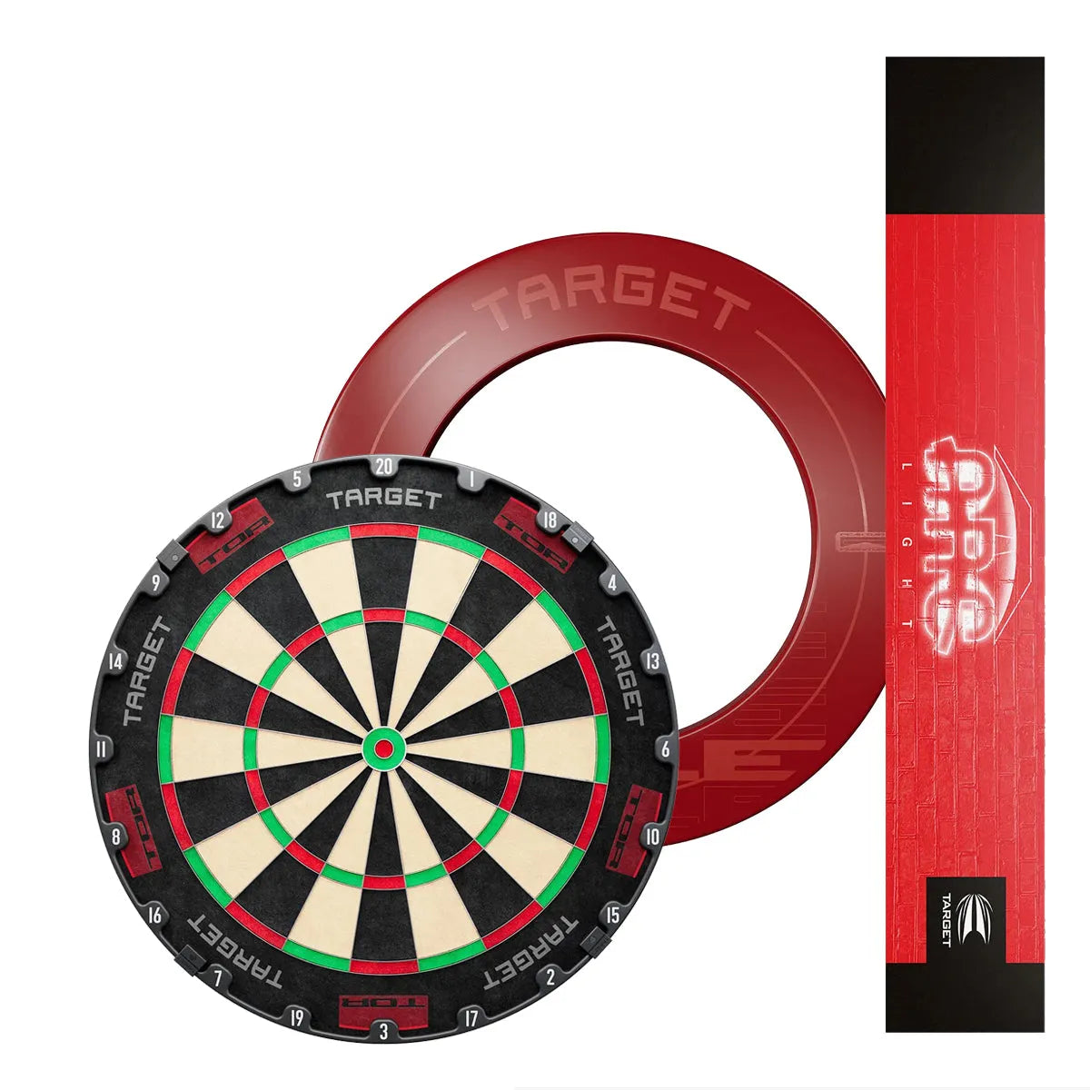 Target Tor Board, Arc Light & Vale Surround Bundle-1-Premier Darts