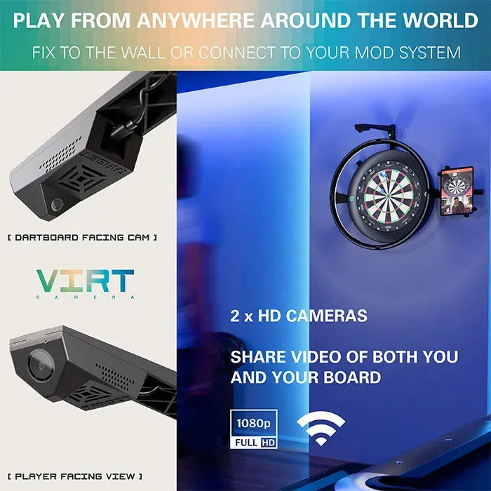 Target Omni Scoring System, Tor Dart Board & Virt Camera Bundle-12-Premier Darts