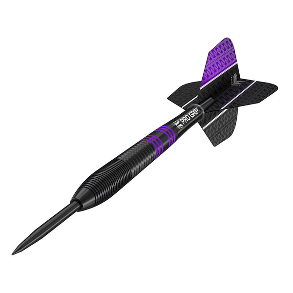 Target Darts Vapor 8 Black 80% Tungsten Steel Tip Darts Set 23G Red