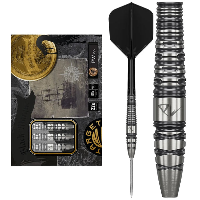 Target Japan Black Marque PW 2.0 SP 90% Tungsten Steel Tip Darts