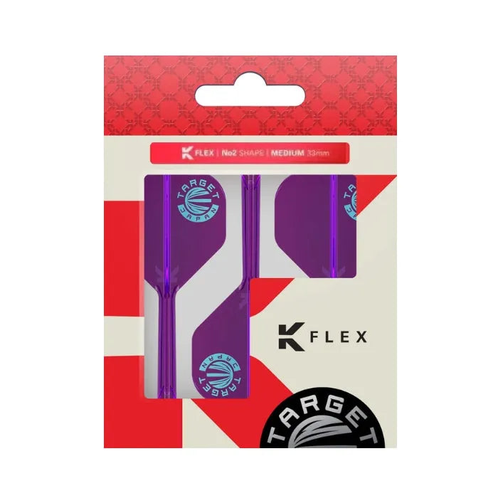 Target Japan Blue Logo Purple Limited Edition K-Flex Flight System No2-7-Medium-Premier Darts