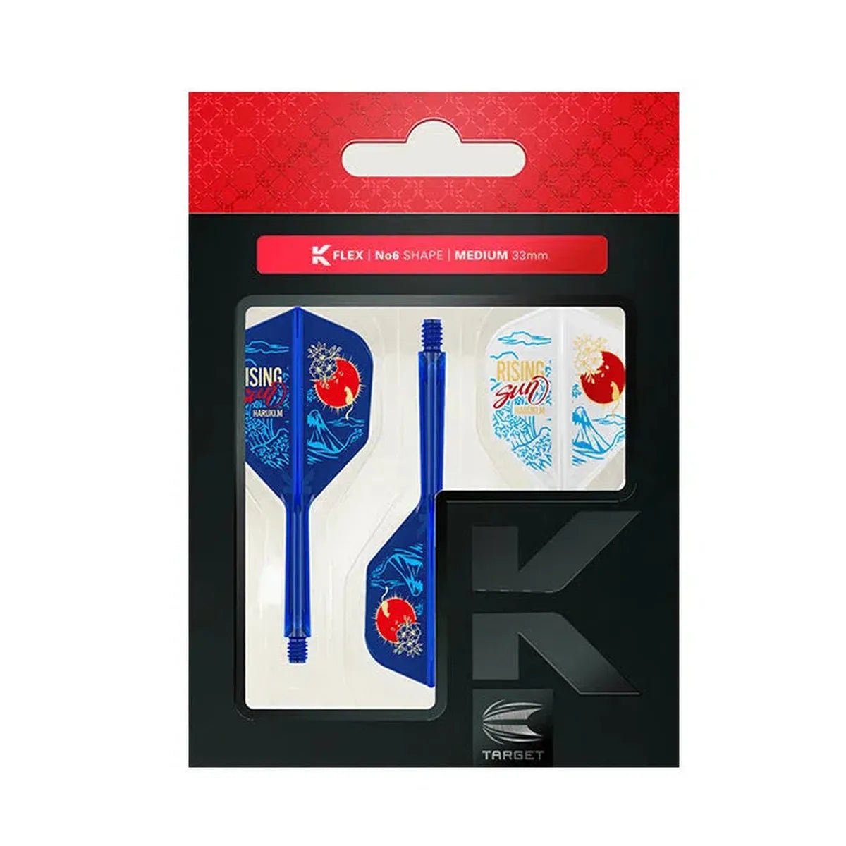Target Japan Haruki Muramatsu Rising Sun K-Flex Flight System No6-7-Medium-Premier Darts