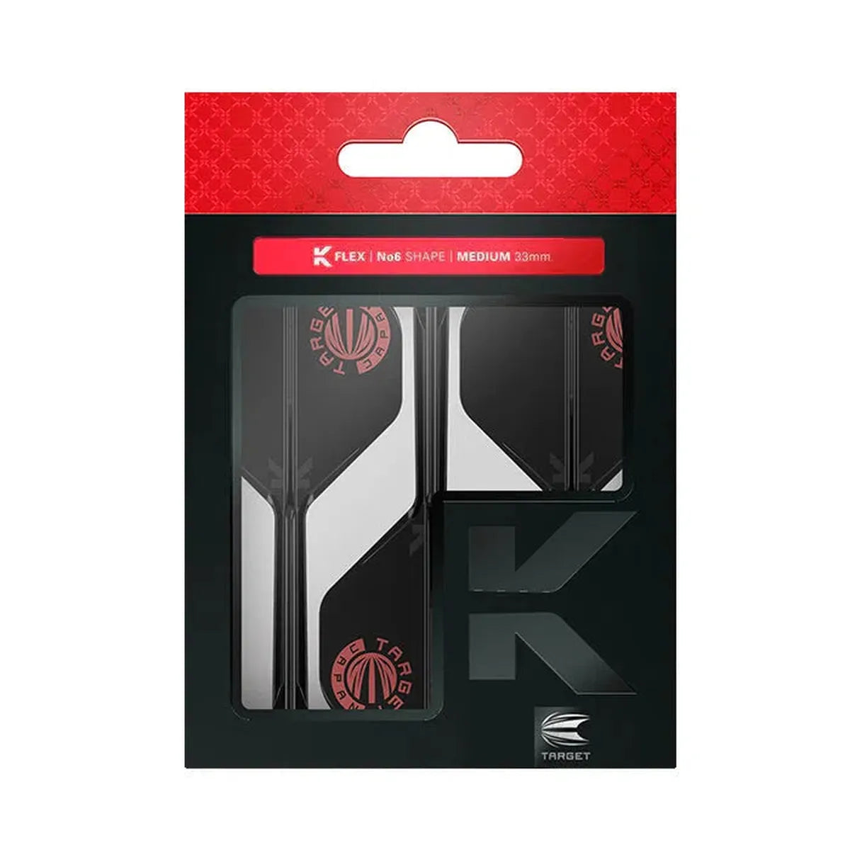 Target Japan Logo Black Limited Edition K-Flex Flight System No2-7-Medium-Premier Darts
