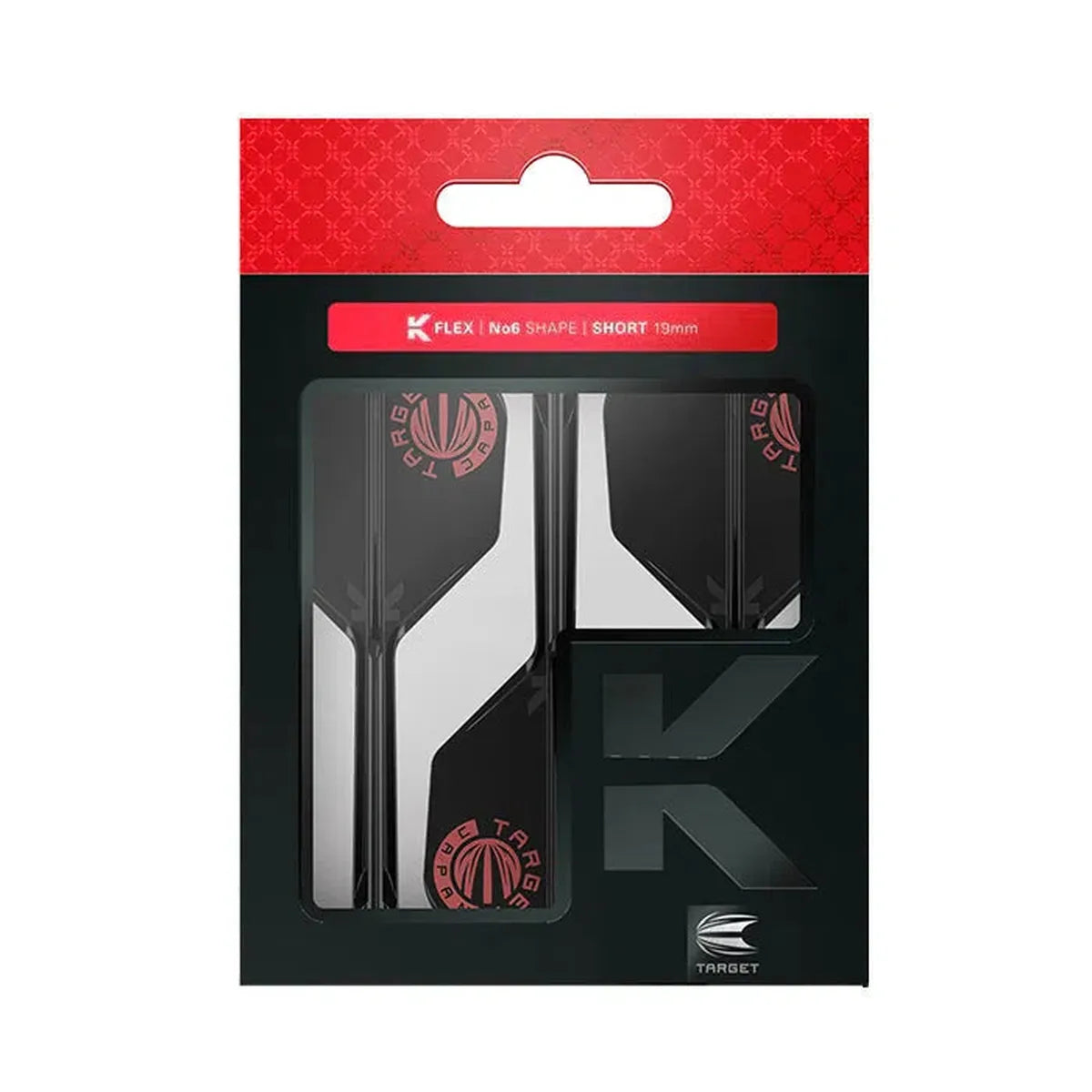 Target Japan Logo Black Limited Edition K-Flex Flight System No6-3-Short-Premier Darts