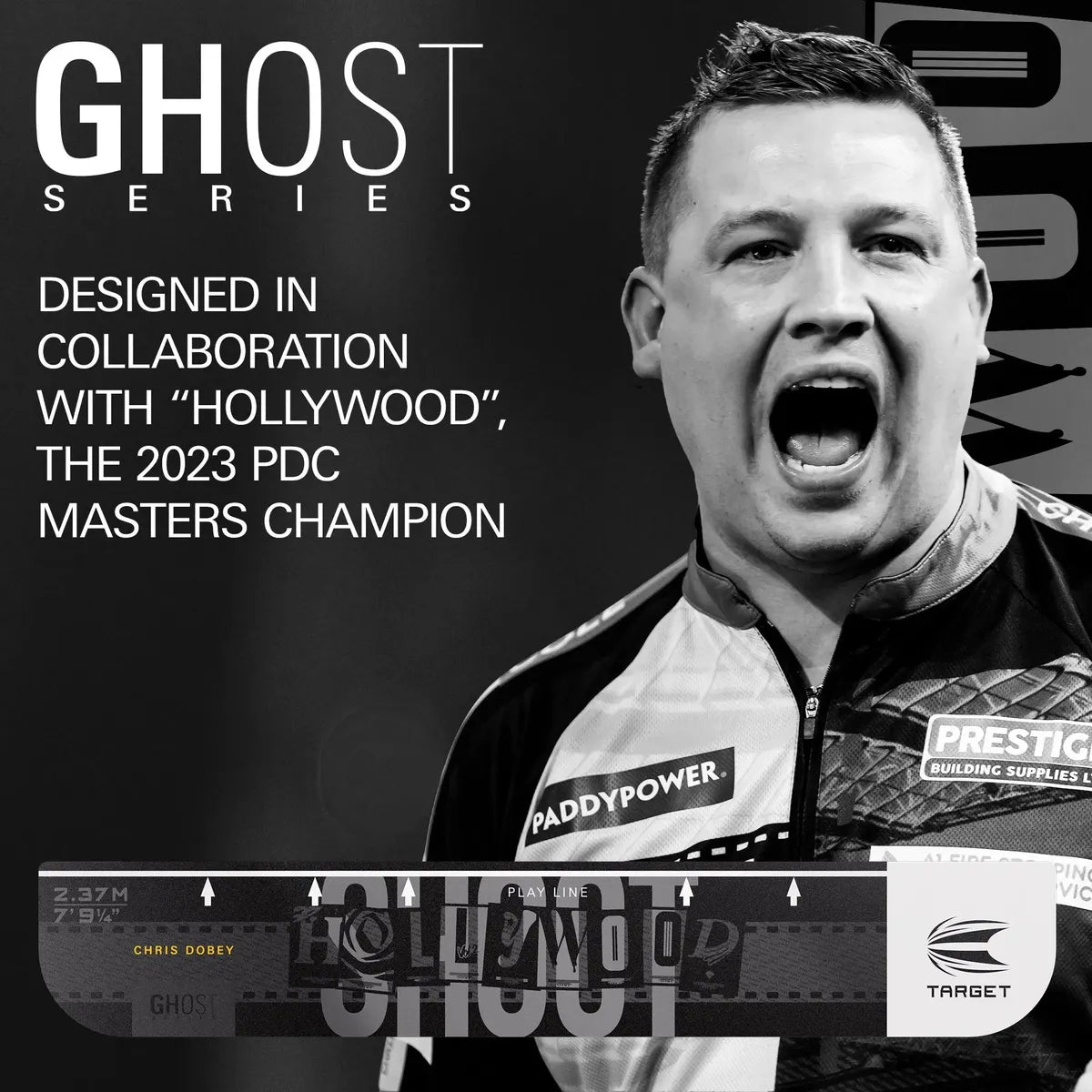 Target Darts Chris Dobey Ghost Series Throw Line-2-Premier Darts