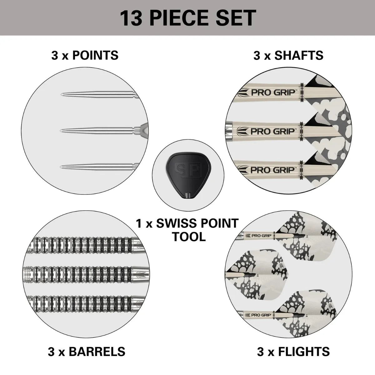 Target Darts Exo SP01 90% Tungsten Steel Tip Darts