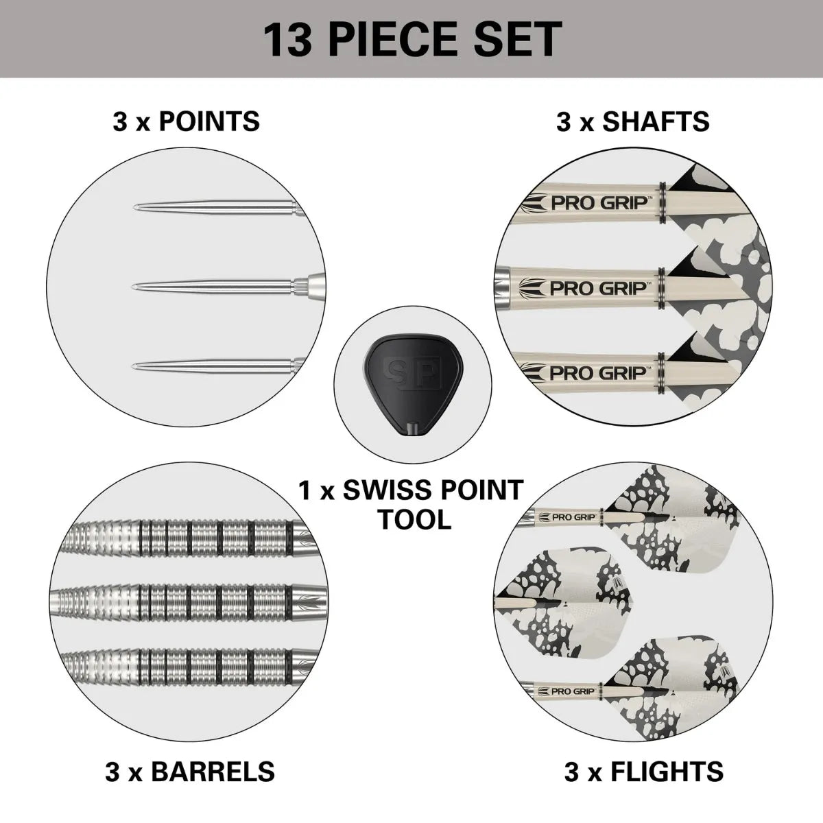 Target Darts Exo SP02 90% Tungsten Steel Tip Darts