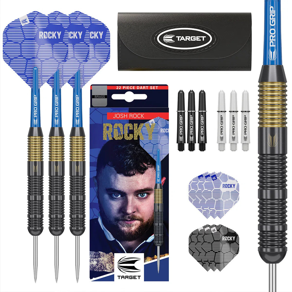 Target Darts Josh Rock Brass Steel Tip Darts