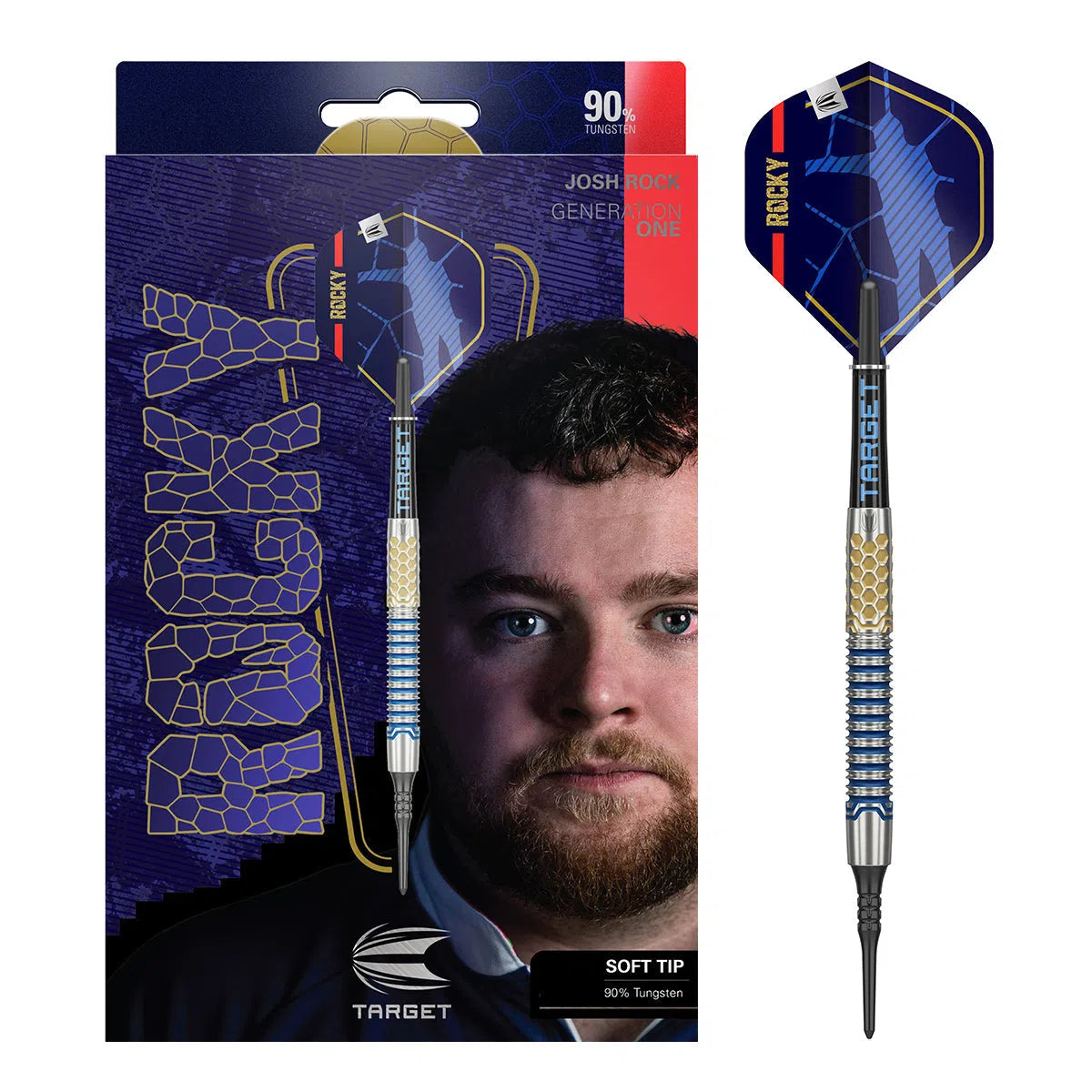 Target Darts Josh Rock Gen 1 90% Tungsten Soft Tip Darts