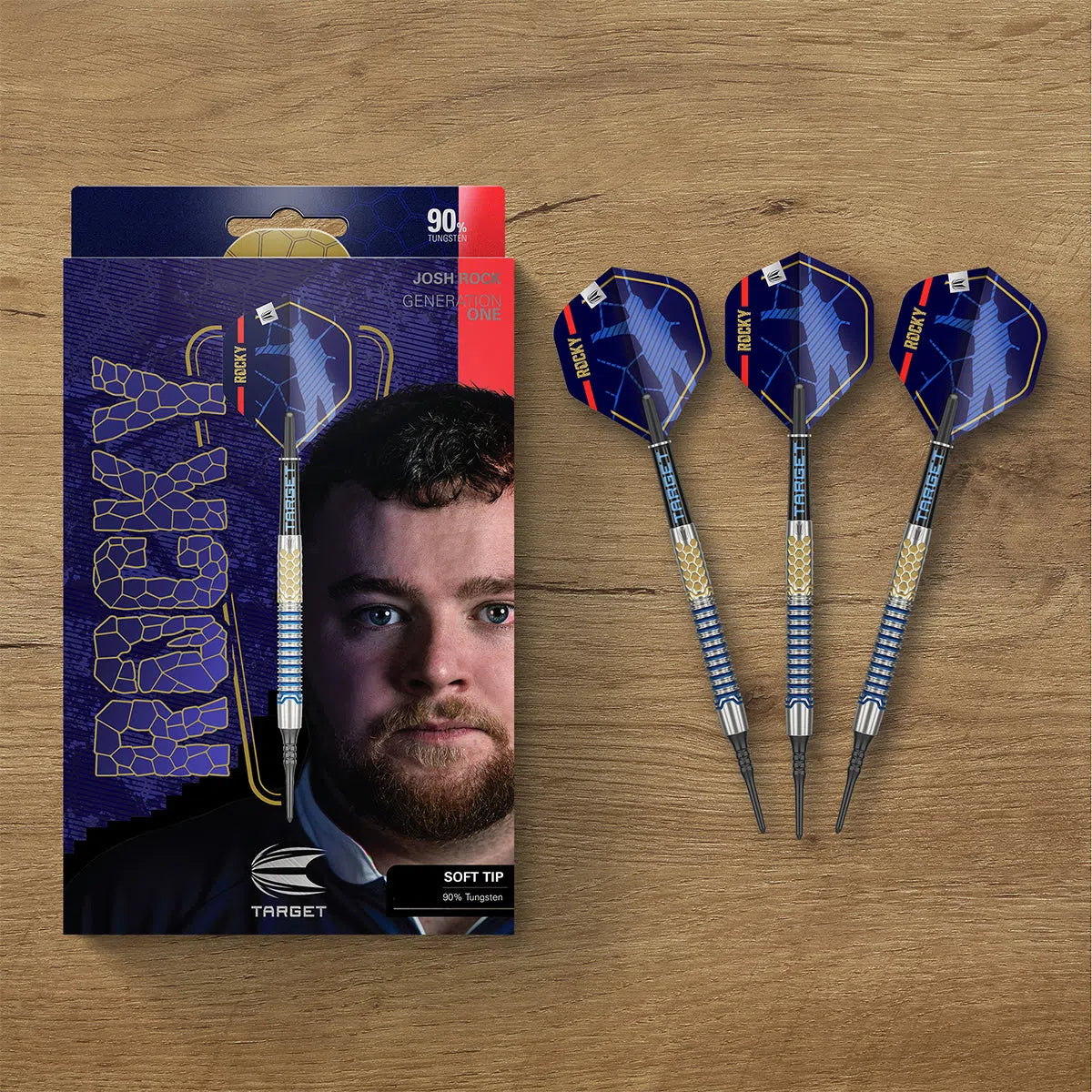 Target Darts Josh Rock Gen 1 90% Tungsten Soft Tip Darts