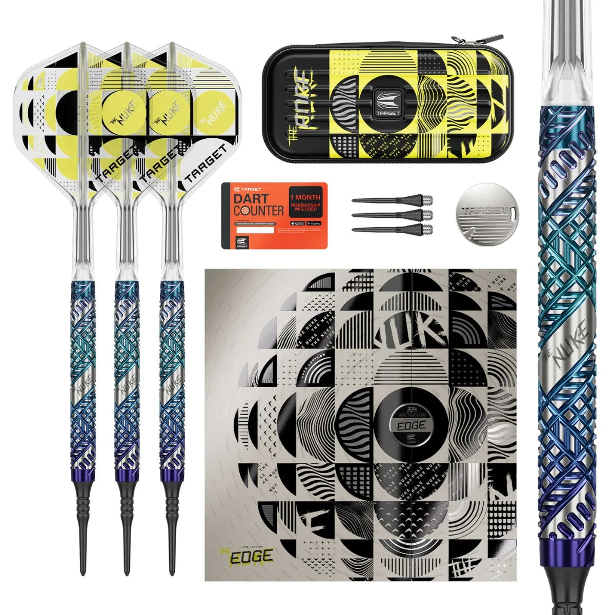Target Darts Luke Littler Edge 95% Tungsten Soft Tip Darts