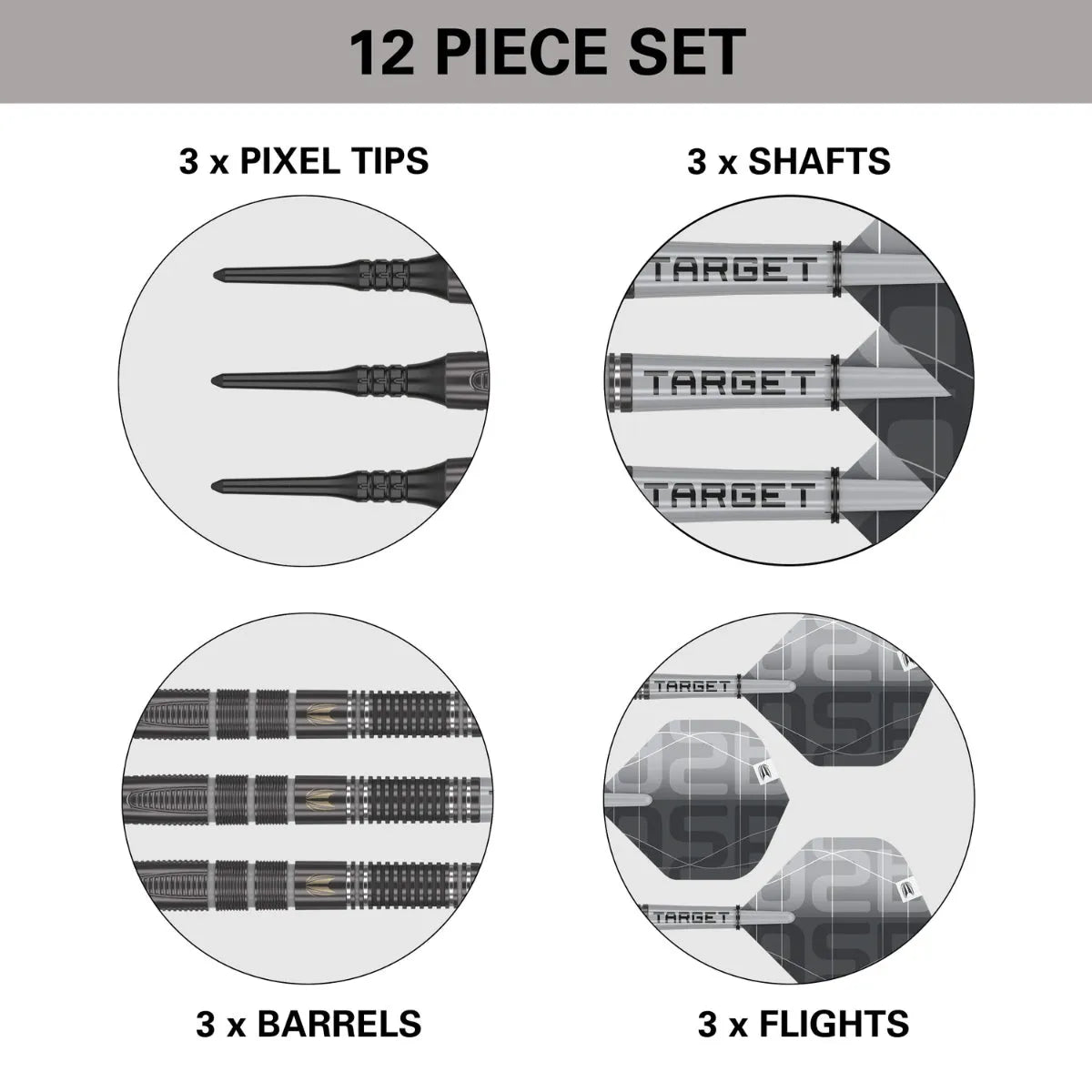 Target Darts Nathan Aspinall X Echo 90% Tungsten Soft Tip Darts