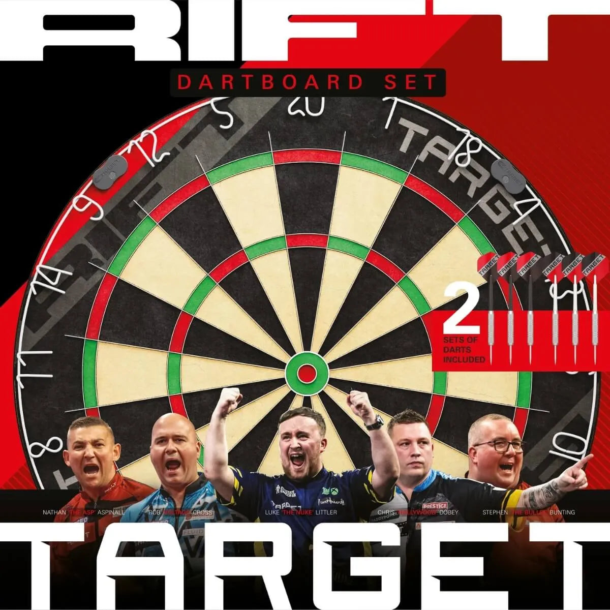 Target Darts Rift Dartboard Set-2-Premier Darts